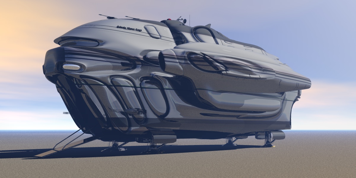 Gallactic Alliance Cargo Transport 3D model_1