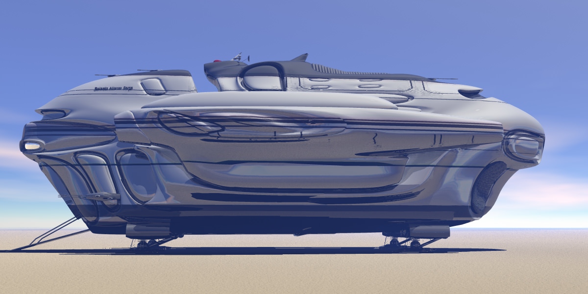 Gallactic Alliance Cargo Transport 3D model_4