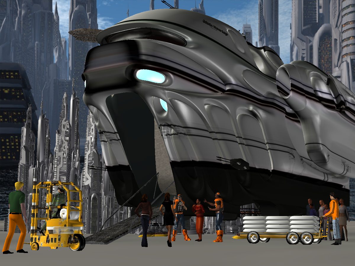 Gallactic Alliance Cargo Transport 3D model_8