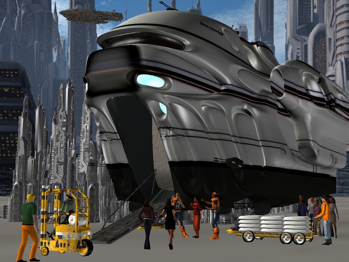 Gallactic Alliance Cargo Transport 3D model_9