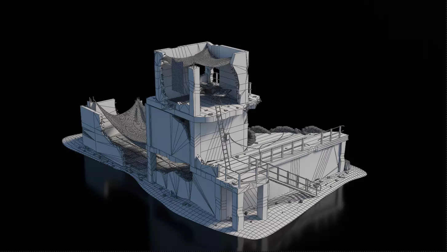 Warzone - Snipers Hideout 3D model_5