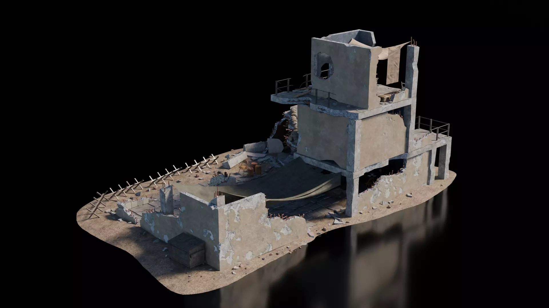 Warzone - Snipers Hideout 3D model_2