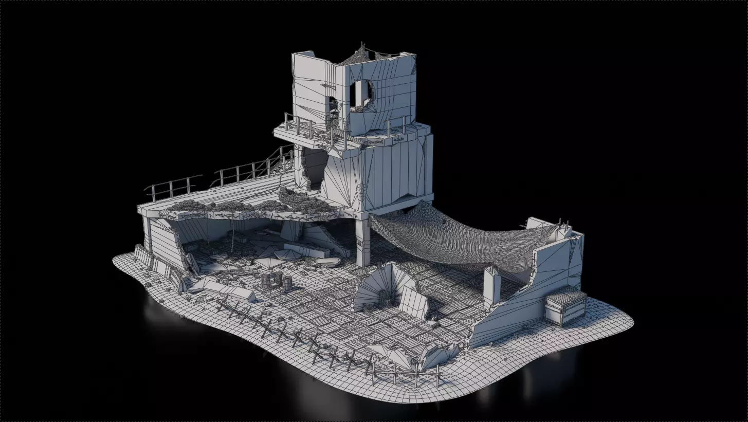 Warzone - Snipers Hideout 3D model_4