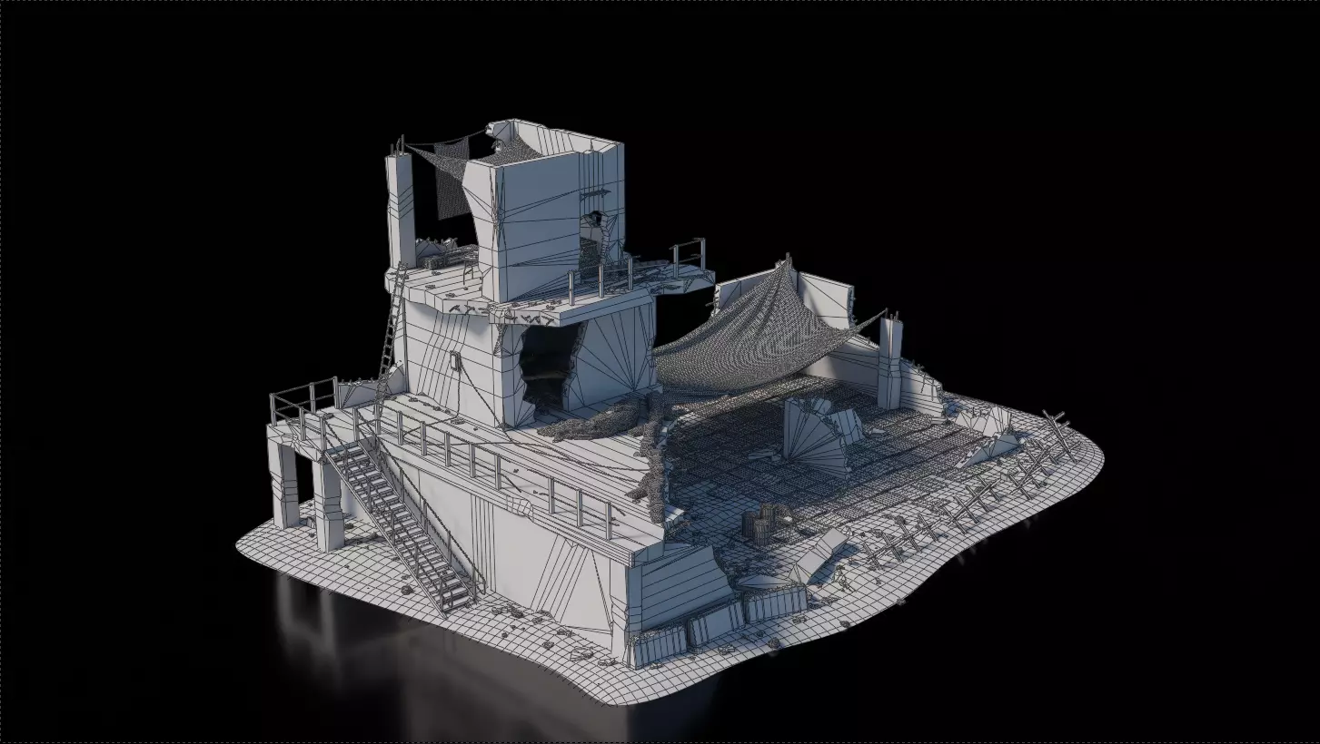 Warzone - Snipers Hideout 3D model_7