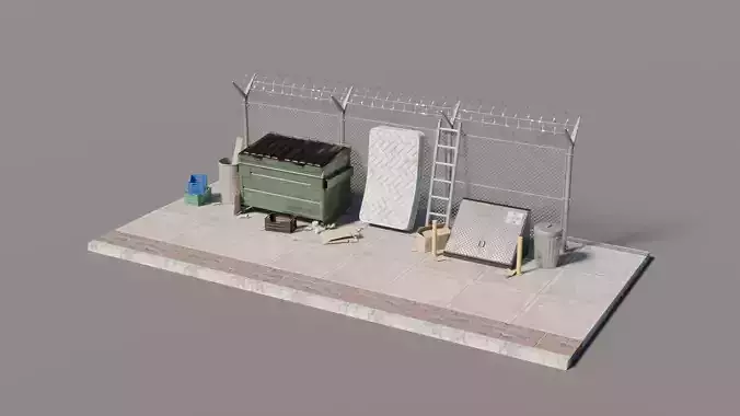 City Street Assets - Back Alley Scene