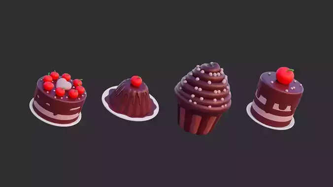 Cartoon Desert Model Pack