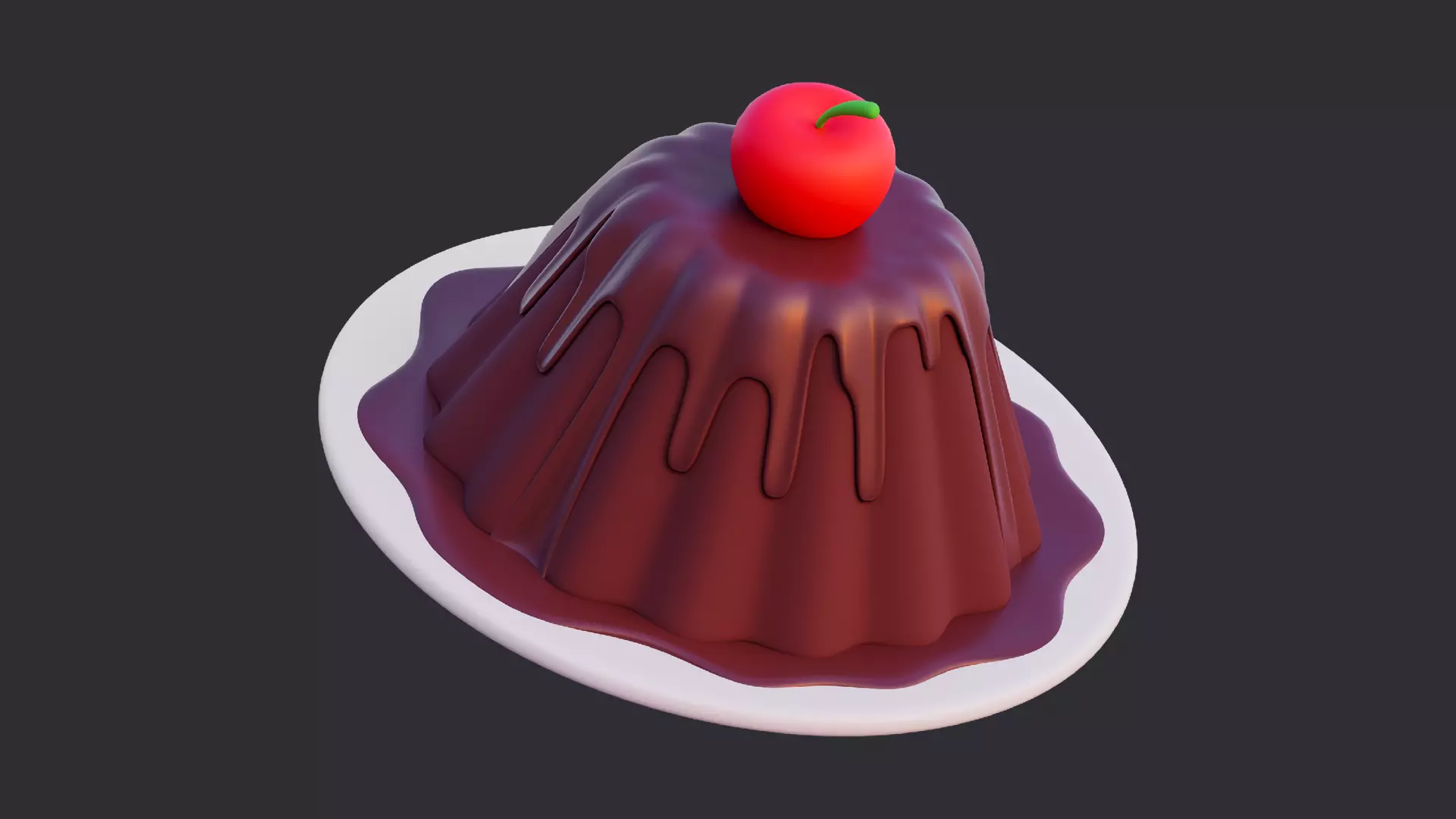 Low Poly Sweet Dessert Pack 3D model_3