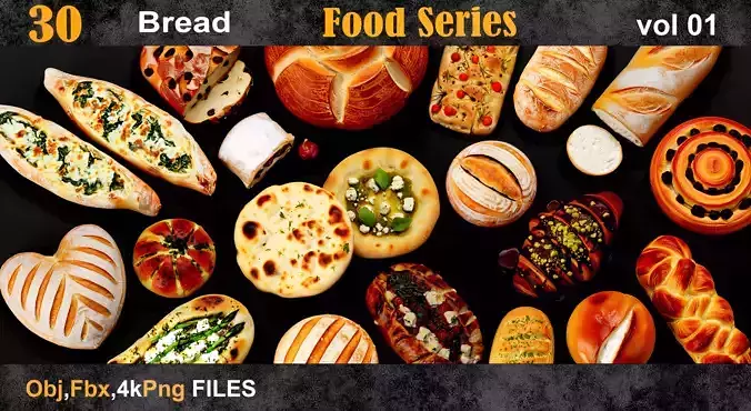 30 Bread Food series  vol 01