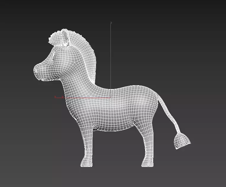 Carousel Ride Low-poly 3D model_14