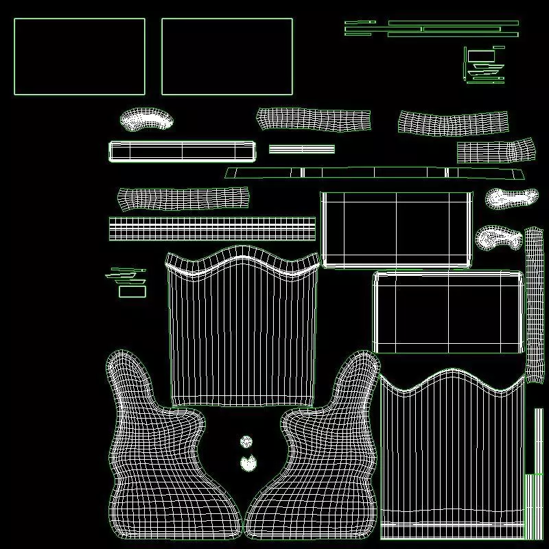 Carousel Ride Low-poly 3D model_19