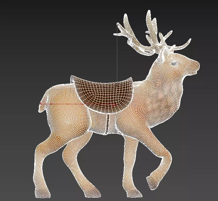 Carousel Ride Low-poly 3D model_9