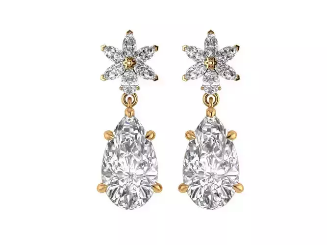 MArquise Pear Antiq Earings