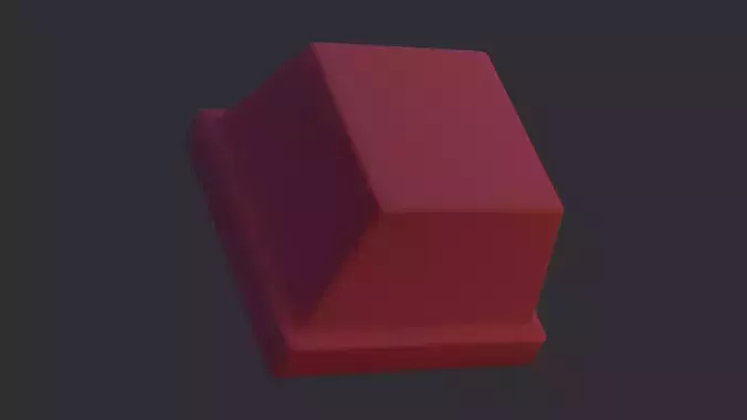 Low Poly Chocolate Block