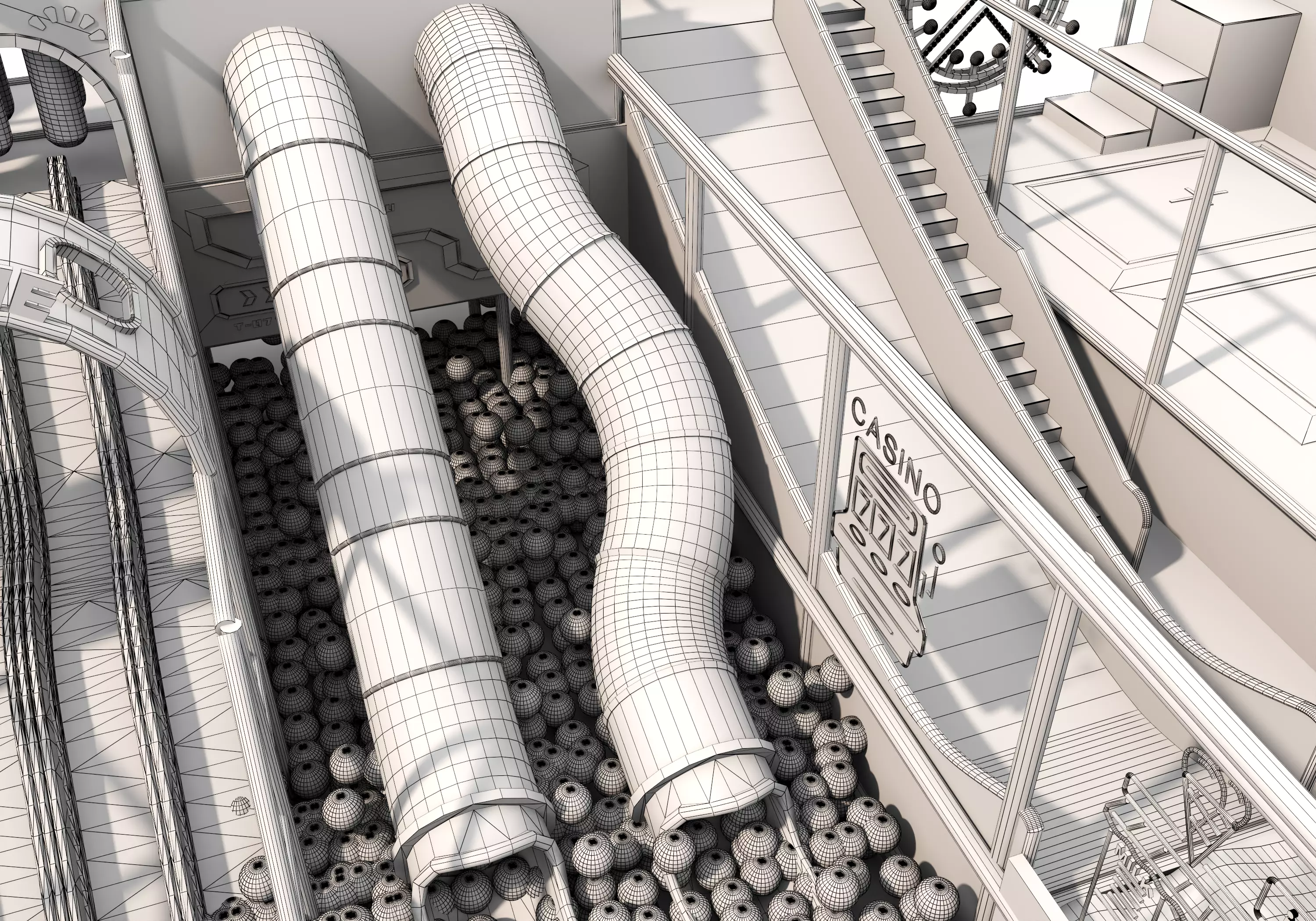 Children playground 03 Low-poly 3D model_31