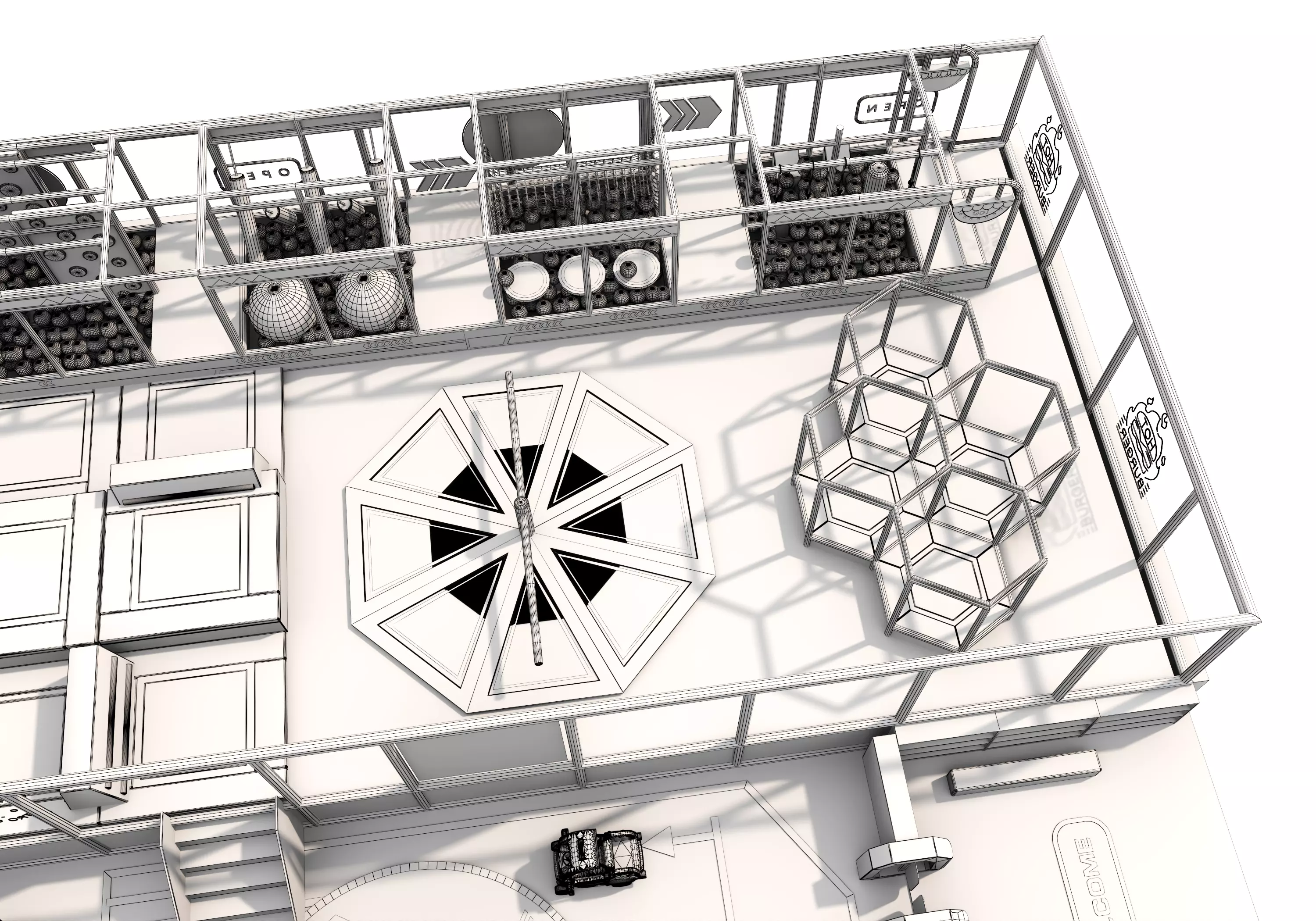 Children playground 03 Low-poly 3D model_24