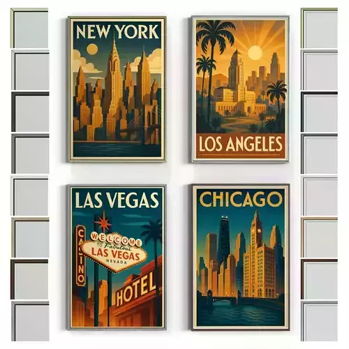 Picture with frame N-010