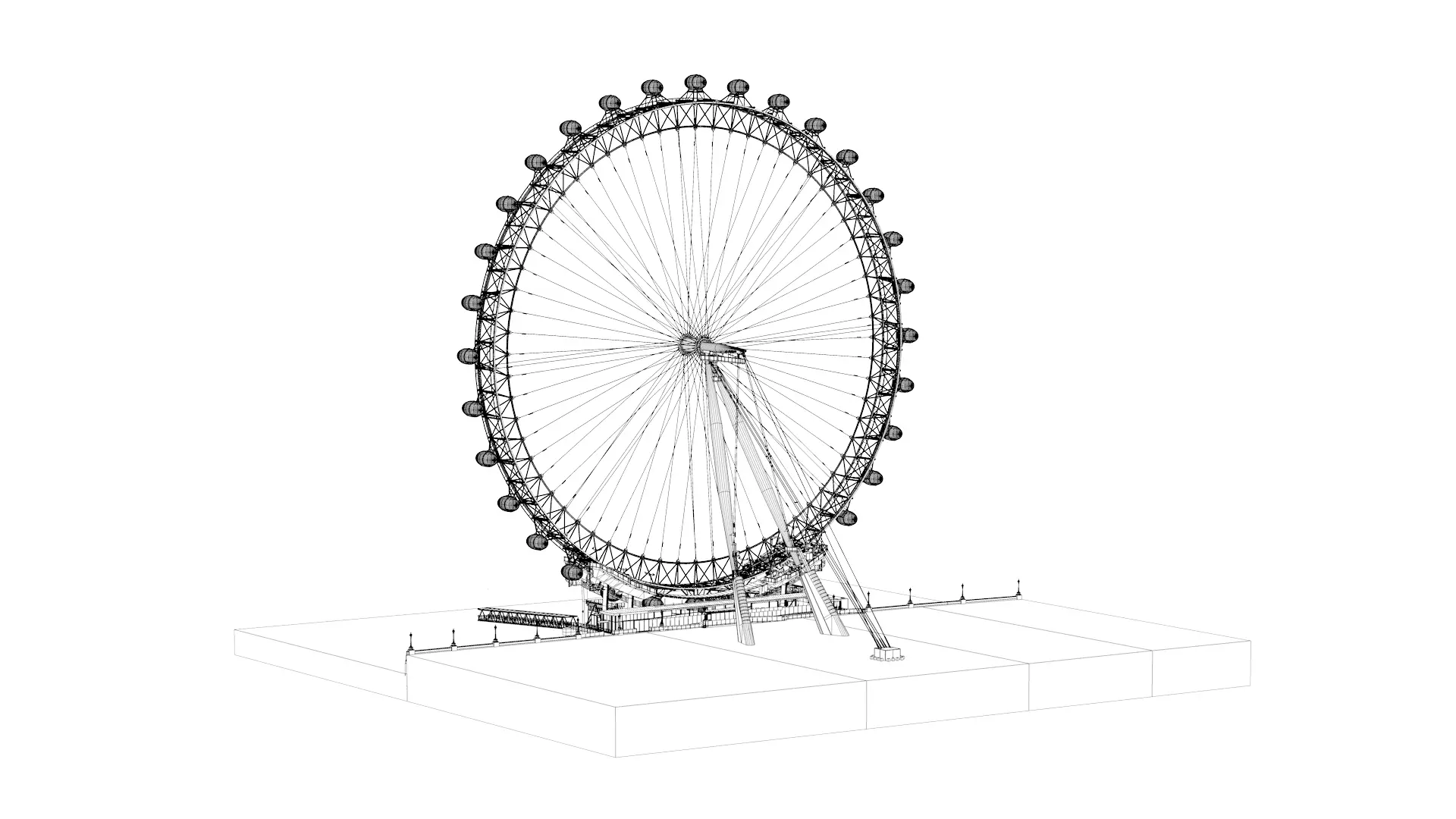 London Eye 3D model_20