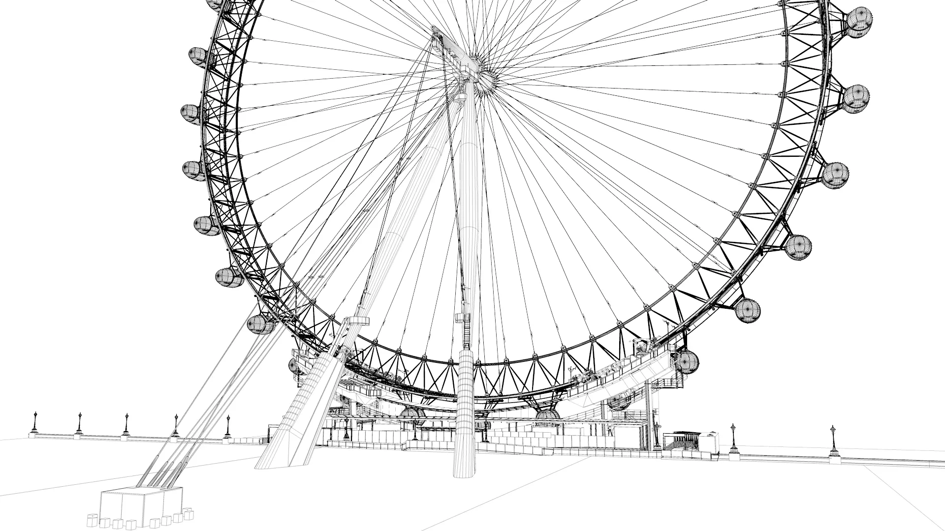 London Eye 3D model_19