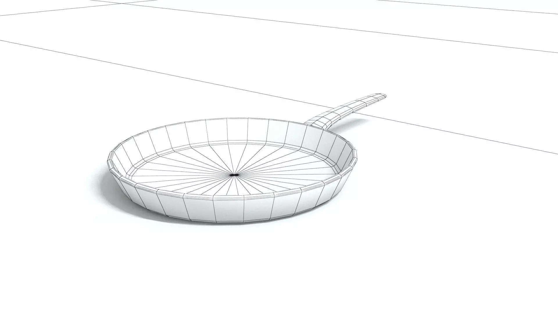 laos Metal Teflon Pan Low-poly 3D model_7