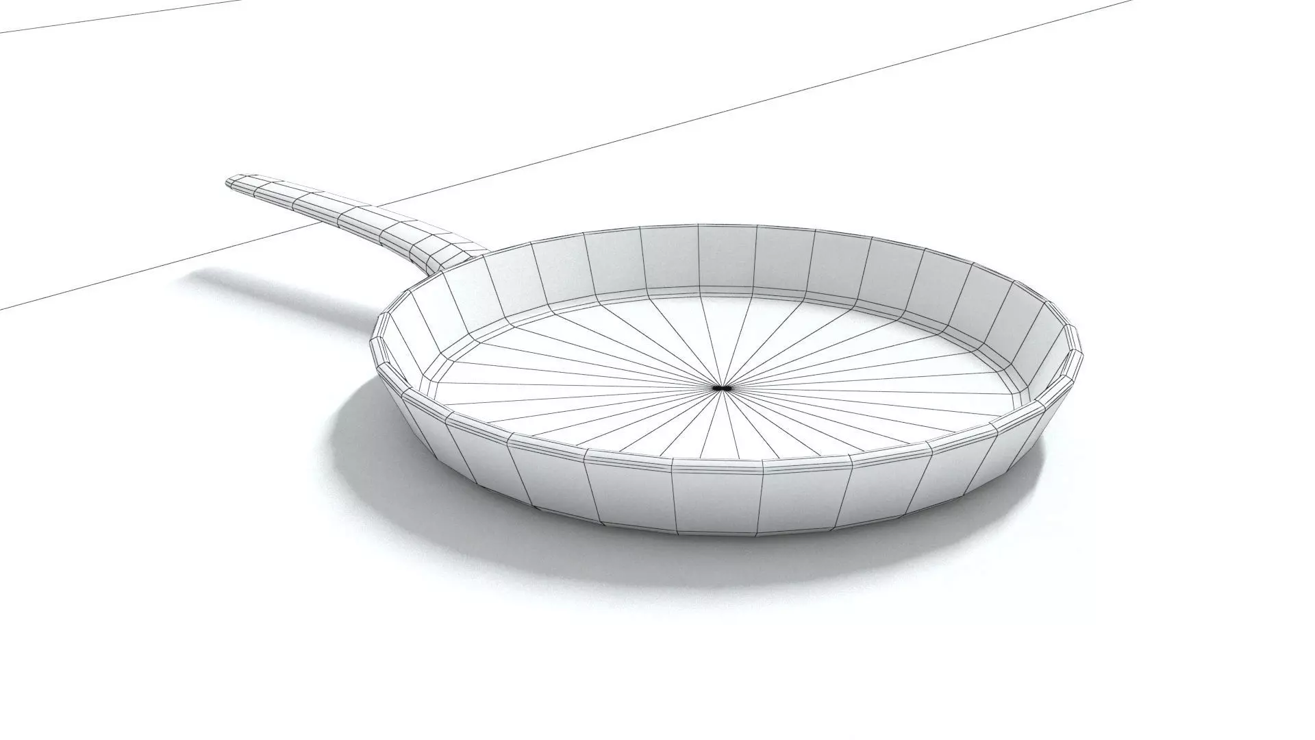 laos Metal Teflon Pan Low-poly 3D model_9