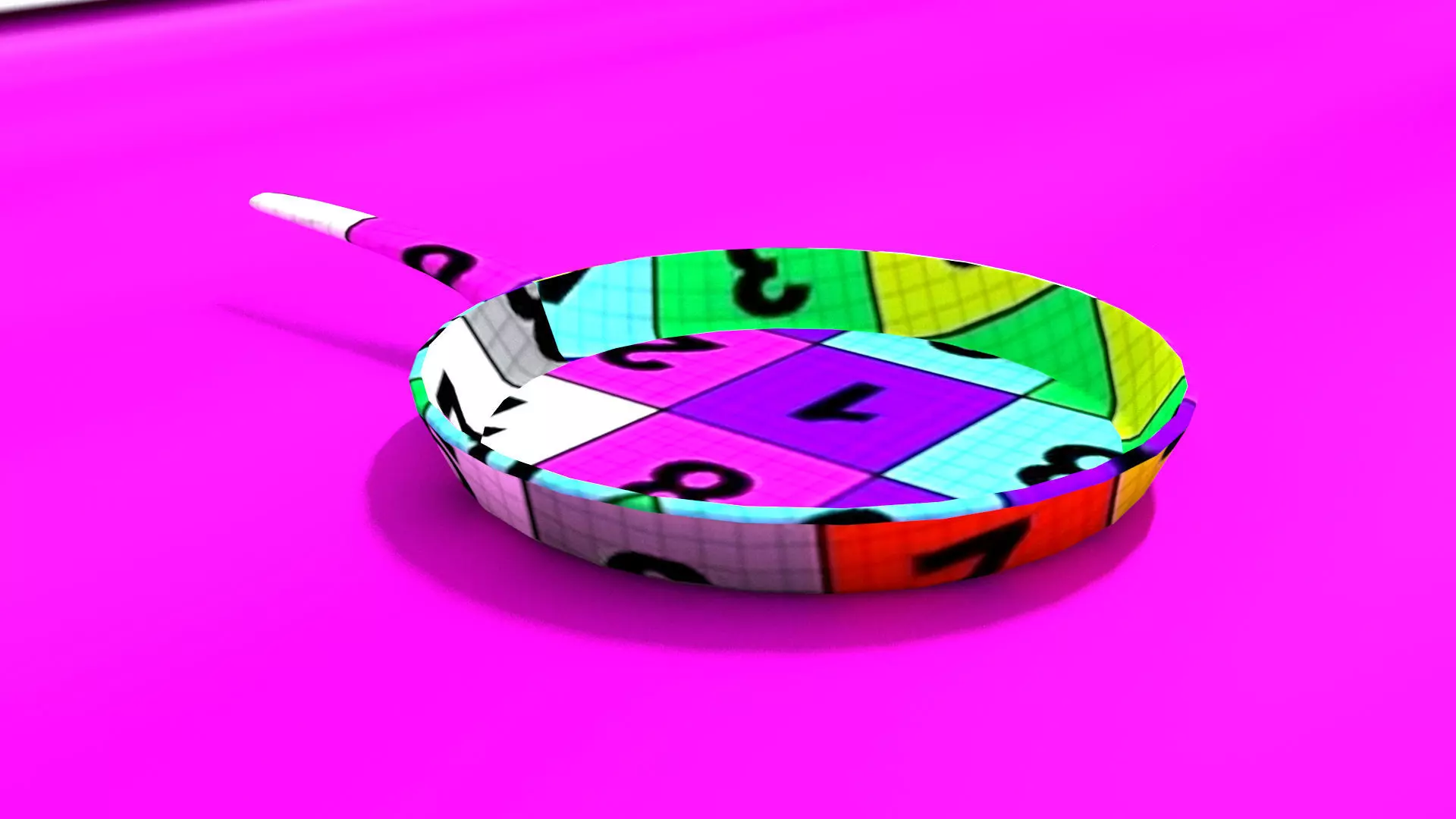 laos Metal Teflon Pan Low-poly 3D model_14