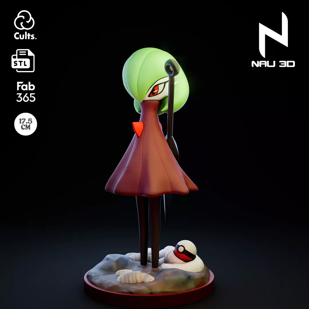 Gardevoir x Hornet Silksong Pokemon 3D print model_0