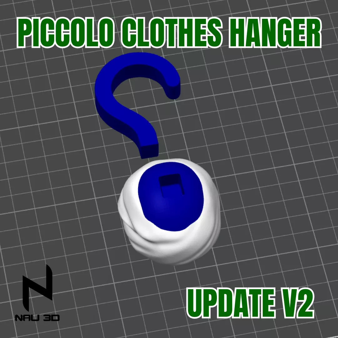 Piccolo clothes hanger 3D PRINTING 3D print model_2