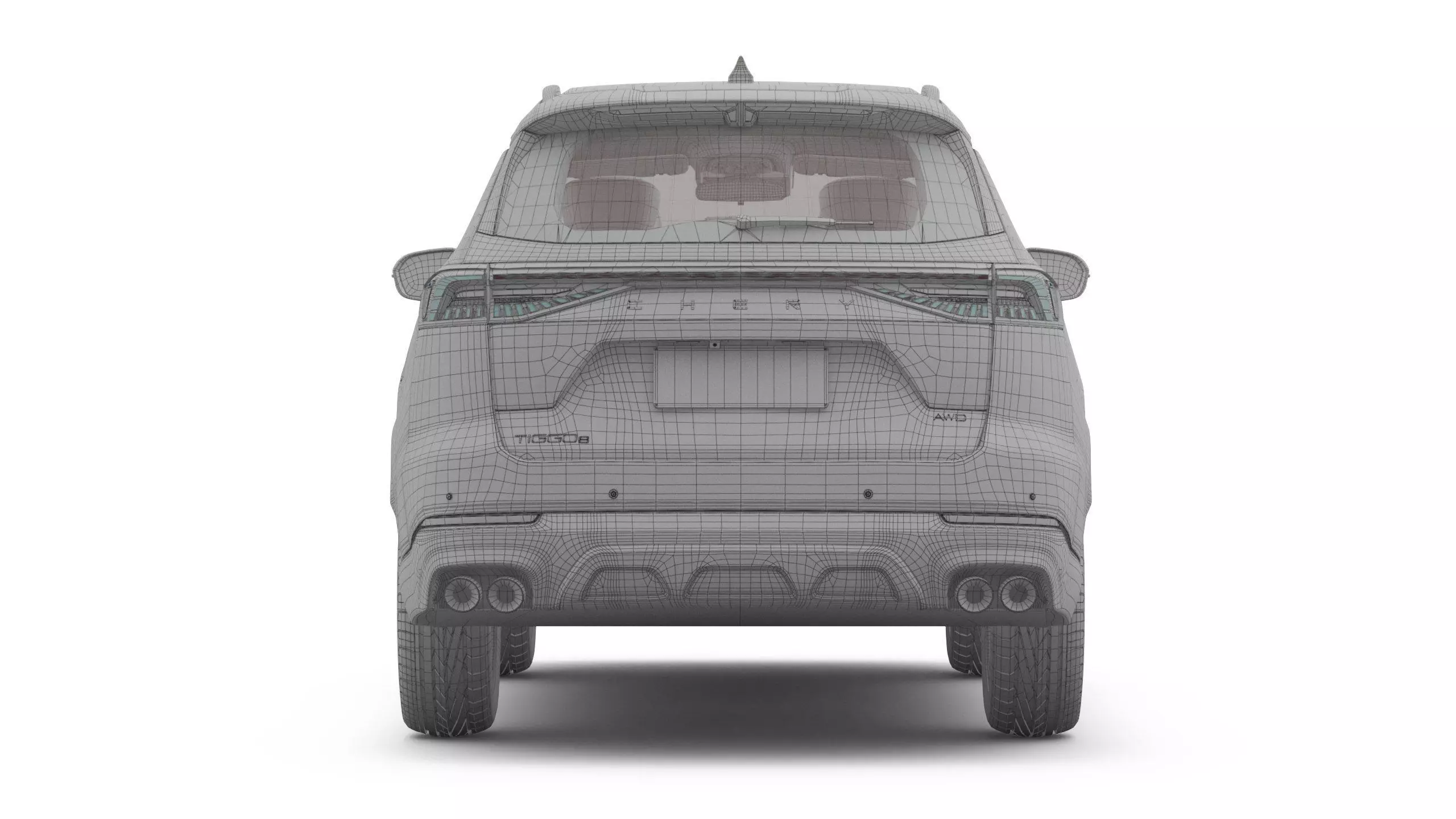 2026 Chery Tiggo 8 with Interior 3D model_19