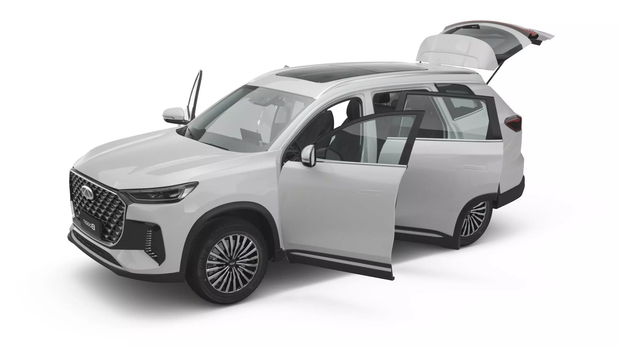 2026 Chery Tiggo 8 with Interior 3D model_8