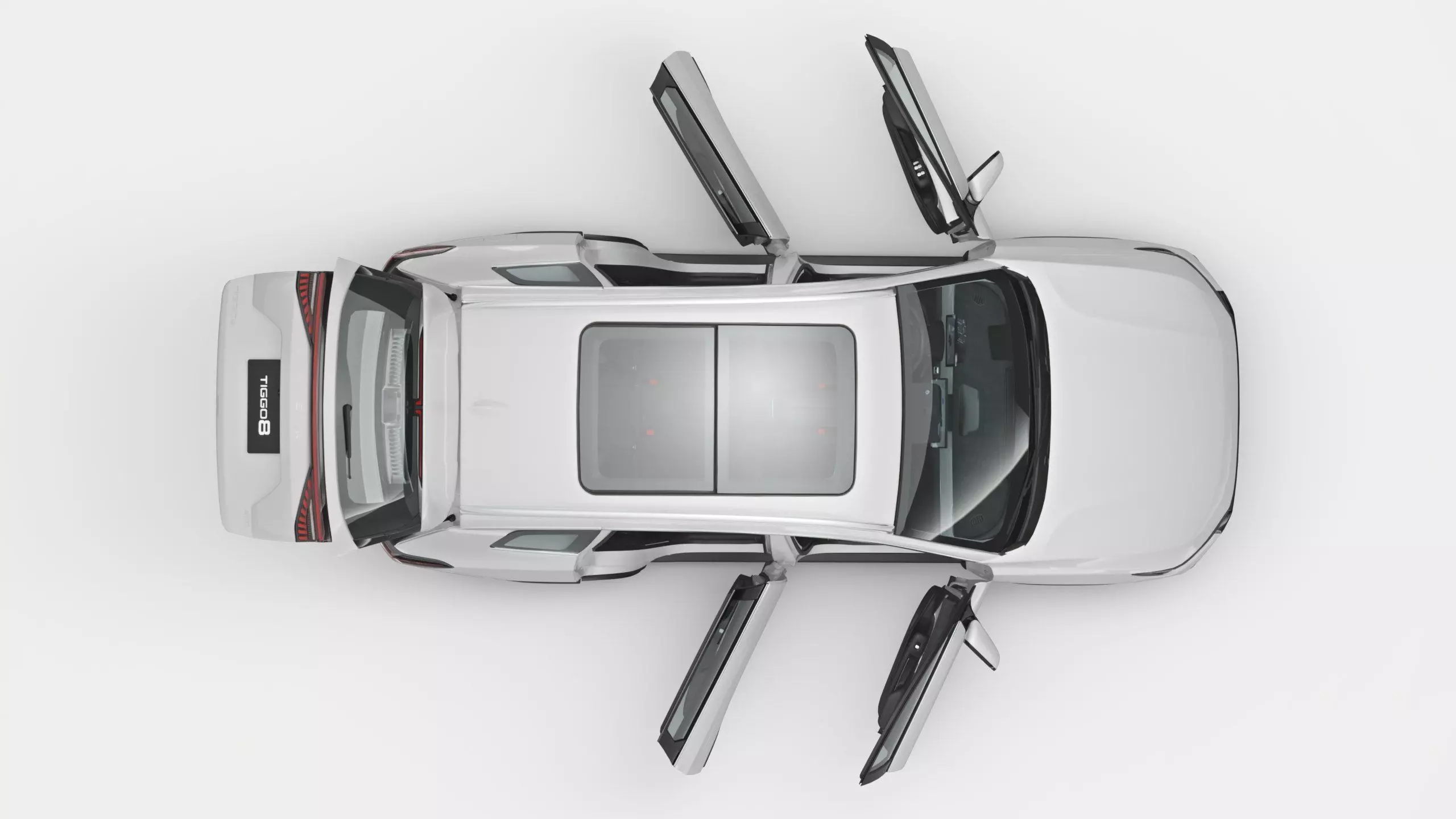 2026 Chery Tiggo 8 with Interior 3D model_10