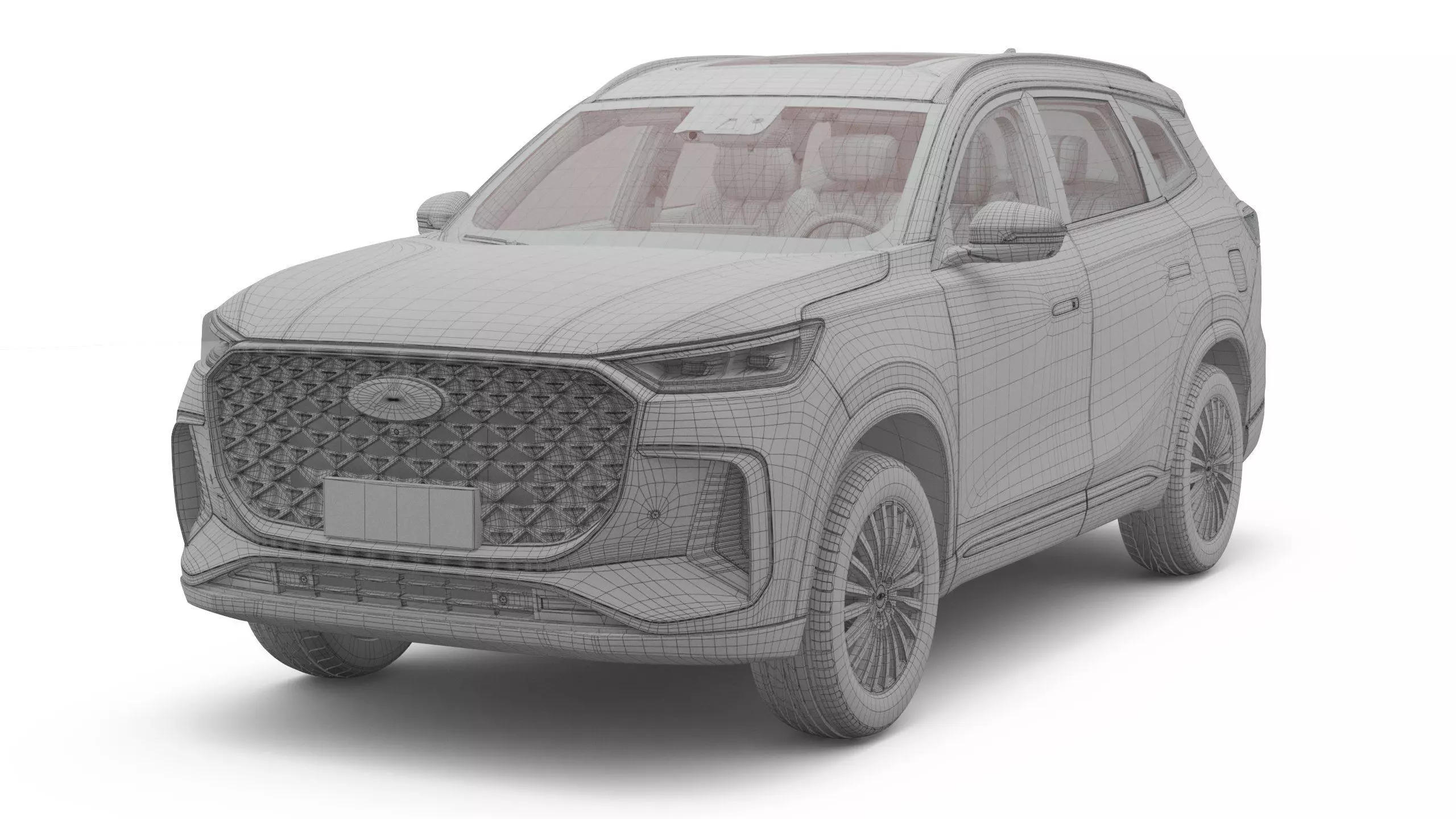 2026 Chery Tiggo 8 with Interior 3D model_16