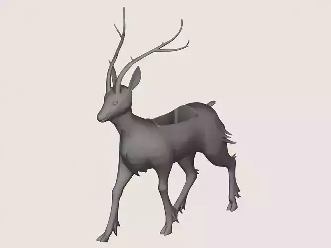 Deer Planter Print Ready 3D Model