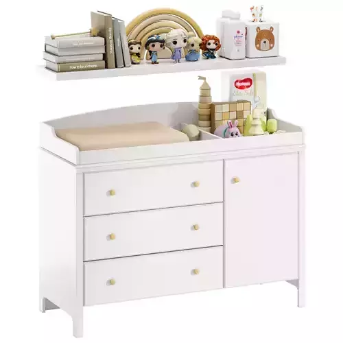 South Shore Cotton Candy Changing Dresser for Girls