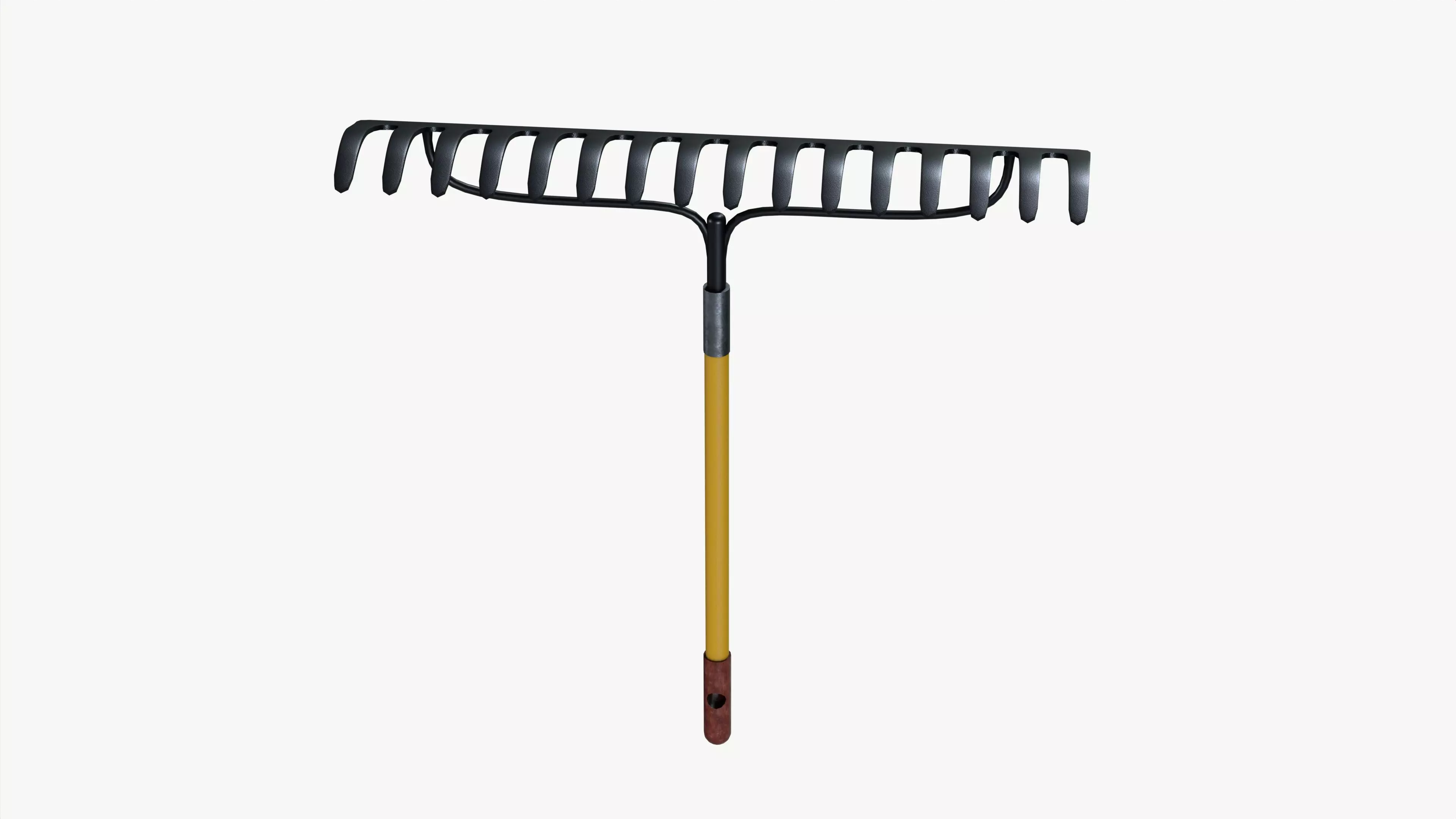 Garden Rake 3D model_2