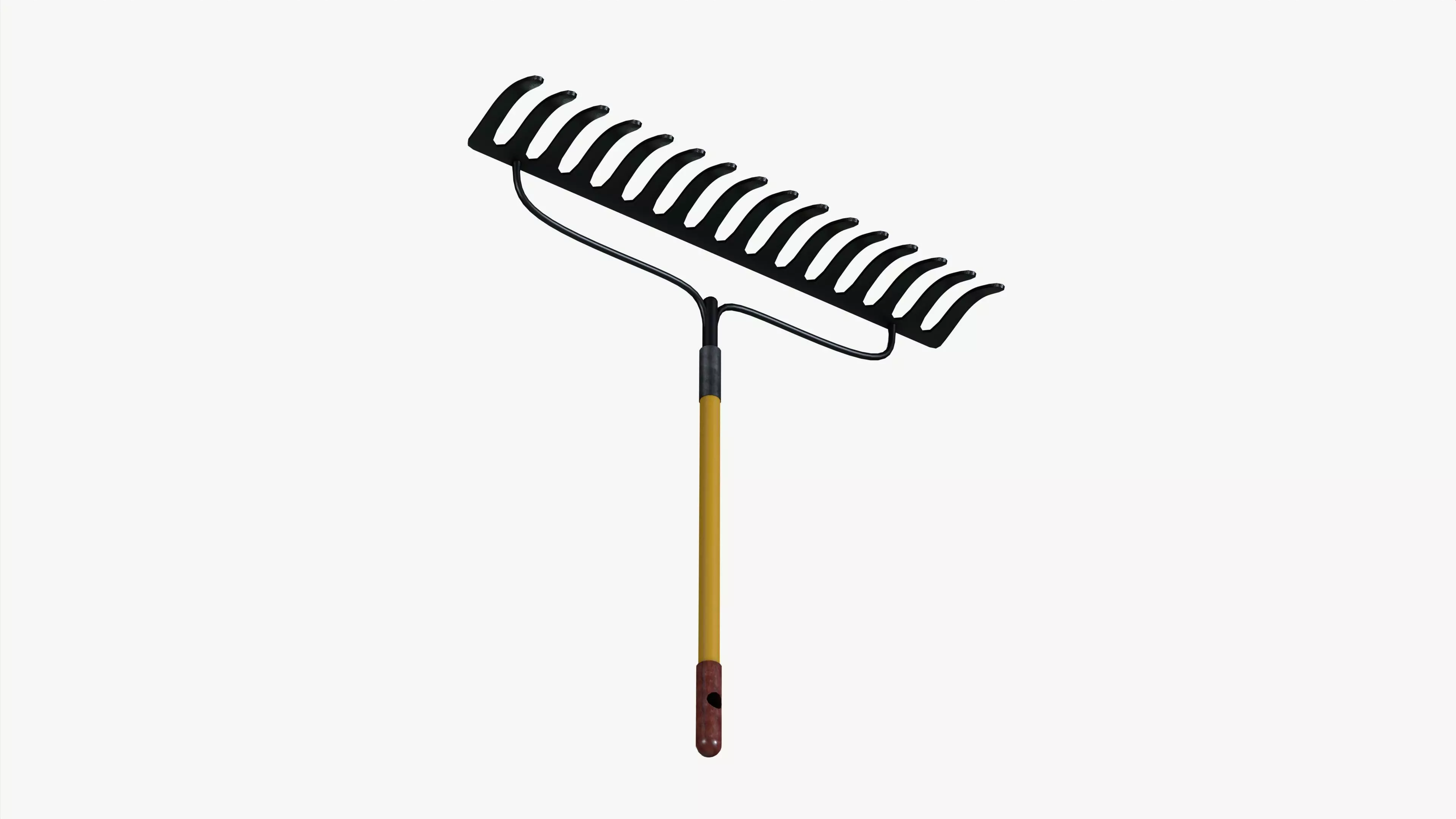 Garden Rake 3D model_3