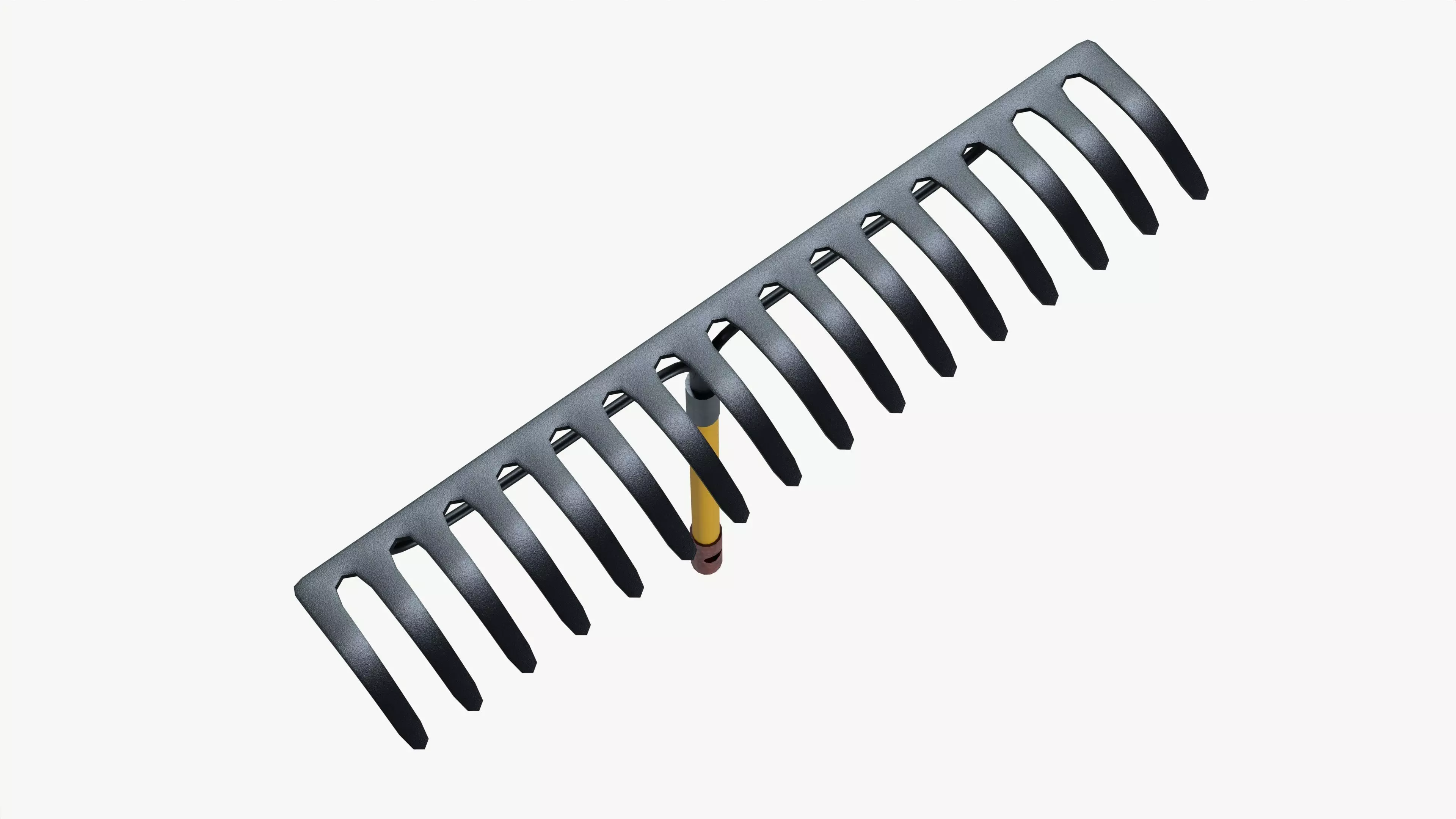 Garden Rake 3D model_4