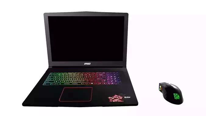 MSI Laptop Mouse  3D Model