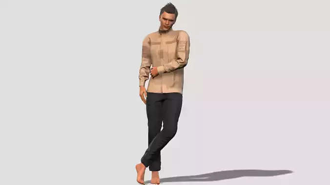 High Quality Realistic 3D Man Model