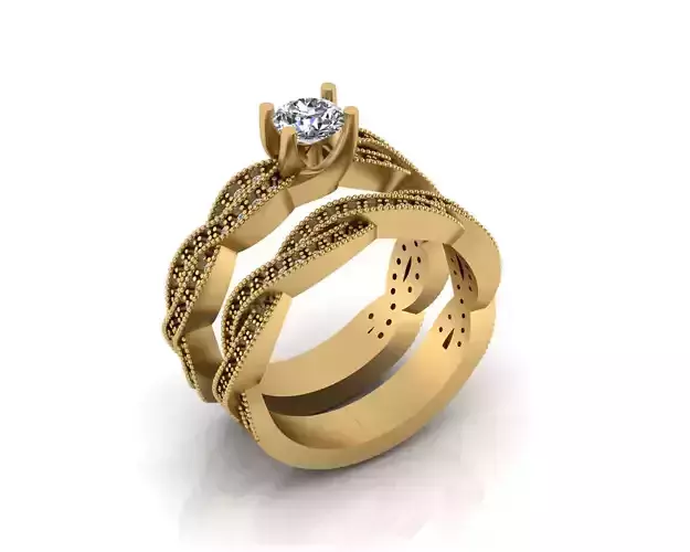 solitaire engagement jewelry ring