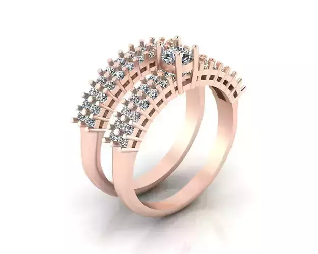 engagement jewelry pave set ring