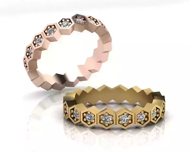 eternity hexagonal jewelry