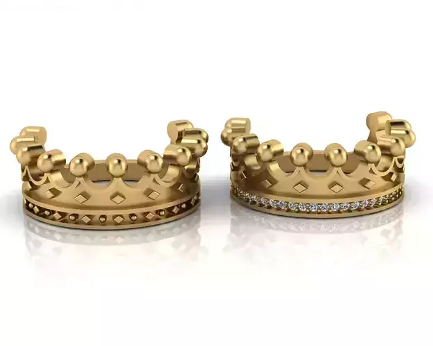 crown engagement jewelry ring