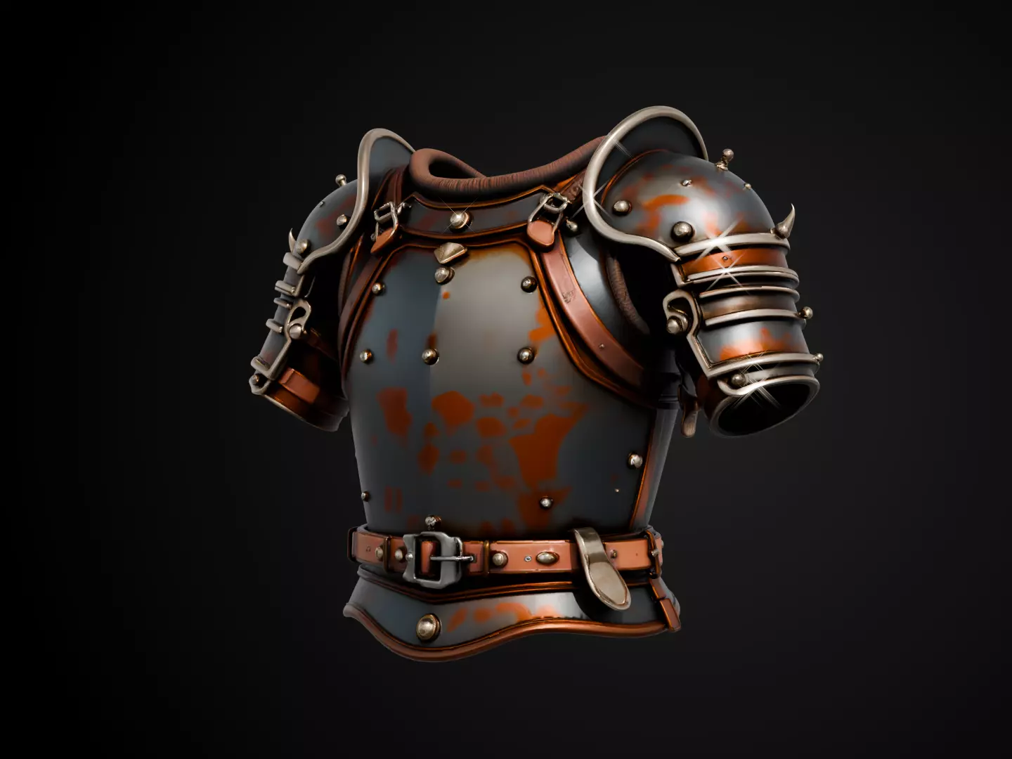 Stylized Viking Armor - Norse Warrior Free 3D print model_11