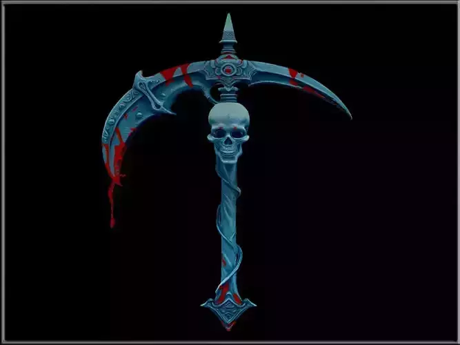 Grim Reaper Bloody Death Sickle
