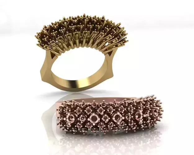 round pave setting jewelry ring
