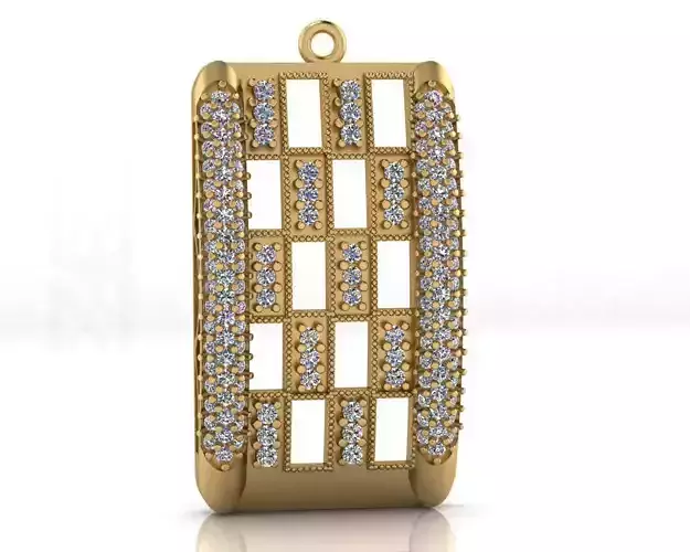 pave setting jewelry pendant