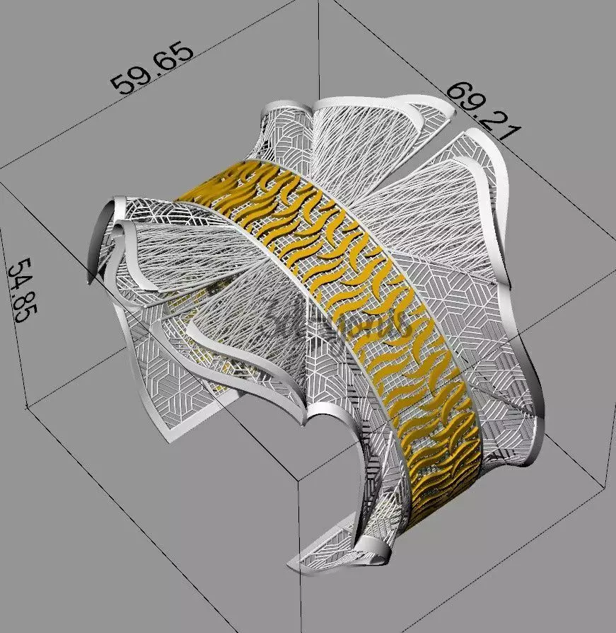 fiuzon Turkish bracelet-006 3D print model