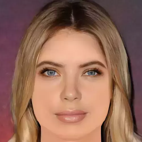 Ashley Benson Head - No Hair - Low poly head for game
