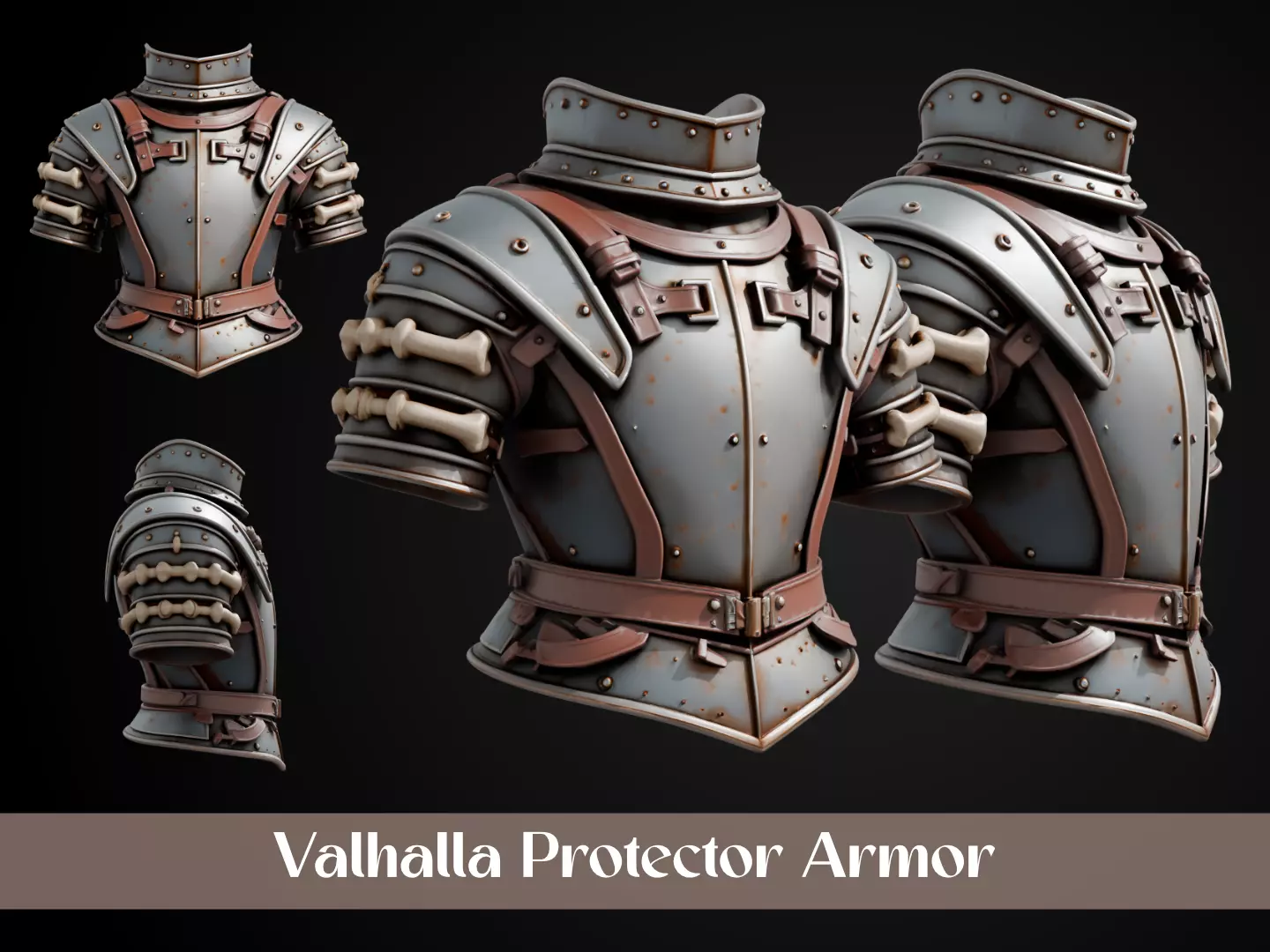 Stylized Viking Armor - Valhalla Protector 3D print model_0