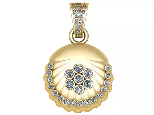 Golden Bless Hand Pendant 3D Printable Jewelry Model